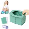 Roysmart WC Portatile Per Bambini, Vasino Pieghevole Da Viaggio, Bagno Portatile In Verde