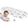 Medi Partners Lenzuola Lettino Culla 86x40 Lenzuolo Navicella Neonato Carrozzina con Angoli - 100% Cotone Passeggino Materasso Fitted Sheet Coprimaterasso (Orsacchiotto con azzurro)