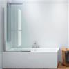 KAMALU Parete vasca 85cm girevole altezza 140cm | KV10