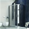 KAMALU Box doccia 100x80 cm angolare cristallo trasparente KF1000