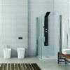 KAMALU Box doccia ad angolo 80x80 con due ante battenti finitura cromo | KS2800