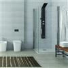 KAMALU Box doccia angolare 90x90 due ante battenti finitura cromo | KS2800