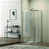 KAMALU Box doccia circolare 90x90 vetro 8mm anticalcare KE2000