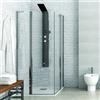 KAMALU Cabina doccia angolare 90x90 a doppio battente | KPX1000