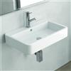 KAMALU Lavabo bagno sospeso 60 cm in ceramica bianca | Litos-CN60