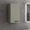 KAMALU Pensile bagno 75x30cm con 2 ripiani e maniglia di apertura colore nero IKOS-P30