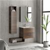 kamalu Composizione mobile lavabo 60, colonna specchio e pensile EL-60A- KAMALU