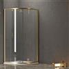 KAMALU Box doccia semicircolare 90x90 finitura oro opaca KE-2000R