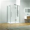 KAMALU Box doccia 100x70 anta battente vetro anticalcare 8mm altezza 200h KT5000
