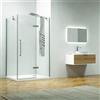 KAMALU Box doccia 120x80 anta battente vetro anticalcare 8mm altezza 200h KT5000