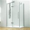 KAMALU Box doccia 130x70 anta battente vetro anticalcare 8mm altezza 200h KT5000