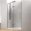KAMALU Porta doccia 120cm battente con laterale fisso KT4000