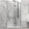 KAMALU Porta doccia 140cm battente con laterale fisso KT4000