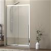 KAMALU Porta doccia nicchia 130cm scorrevole vetro 8mm altezza 200h | KEL4000