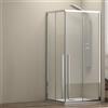 KAMALU Box doccia 70x140 cm angolare doppio scorrevole vetro 8mm altezza 200h | KEL1000
