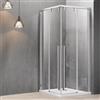 KAMALU Box doccia 80x80 apertura doppio scorrevole vetro 8mm | KSA1000