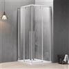 KAMALU Box doccia 80x100 apertura doppio scorrevole vetro 8mm | KSA1000