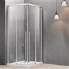 KAMALU Box doccia 90x90 angolare scorrevole altezza 200 h vetro 8mm | KSA1000