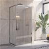 KAMALU Box doccia in acciaio 120x70 cristallo 8mm trasparente KI1000