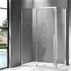 KAMALU Cabina doccia 80x130 scorrevole e lato fisso vetro 8mm altezza h200 | KSA5000