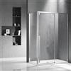 KAMALU Cabina doccia 80x140 scorrevole e lato fisso vetro 8mm altezza h200 | KSA5000