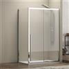 KAMALU Box doccia 80x110 scorrevole vetro 8mm altezza h200 | KEL4000