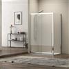 KAMALU Box doccia 80x140 vetro 8mm anticalcare altezza h200 | KEL4000