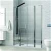 kamalu Doccia un lato 130 cm doppio battente con laterali fissi | KPX7000- KAMALU
