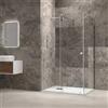 KAMALU Box doccia 70x140 senza telaio scorrevole 140 fisso 70 cm | KNM4000W-C
