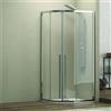 KAMALU Cabina doccia 80x80 semicircolare vetro 8mm anticalcare altezza 200 KE2000