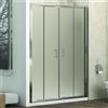 KAMALU Box nicchia 150cm doppio scorrevole vetro opaco KF6000