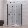 KAMALU Box doccia 70x70 cm doppia apertura a libro colore nero | KS7000N