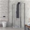 KAMALU Cabina doccia 70x120 battente 70 e fisso 120 | KPX2800