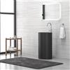 KAMALU Lavabo bagno da terra monoblocco colore nero opaco MIL-FN