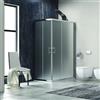 KAMALU Box doccia 140x70 cm vetro opaco KF1000