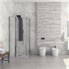 KAMALU Cabina doccia 120x80 battente 80 e fisso 120 | KPX2800
