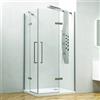 KAMALU Box doccia angolo 100x70 a due ante battenti vetro anticalcare KT1000