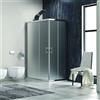 KAMALU Box doccia angolare 110x80 cm cristallo opaco KF1000