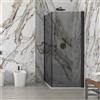 KAMALU Box doccia 80x80 doppio battente vetro fumé altezza 200h | KS2800AF
