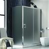 KAMALU Box doccia angolare 130x70 vetro satinato anticalcare scorrevole KF5000S