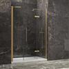 KAMALU Porta doccia 150 cm battente e 2 fissi oro spazzolato | KT6000G
