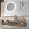 kamalu Composizione bagno sospesa mobile 80cm e mensolone da 140cm | KAM-KK801- KAMALU