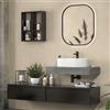 kamalu Composizione bagno con 2 mobiletti 80 cm e mensolone 80 cm | KAM-KK803- KAMALU