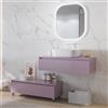 KAMALU Composizione bagno con mobile a rotelle e mobile sospeso 100 cm | KAM-KK1002