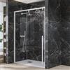 KAMALU Porta doccia bianca 150cm scorrevole altezza 200cm | KSA4000B