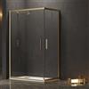 KAMALU Box doccia oro satinato 80x100 doppio scorrevole | KE-1000G