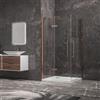 KAMALU Box doccia 70x140 colore oro rosa battente | KT1000GR