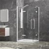 KAMALU Box doccia 70x140 bianco opaco doppio battente | KT1000B