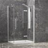 KAMALU Box doccia 70x70 telaio bianco porta battente | KT5000B