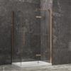 KAMALU Box doccia 70x120 telaio colore rame porta battente laterale fisso 70cm | KT5000RG